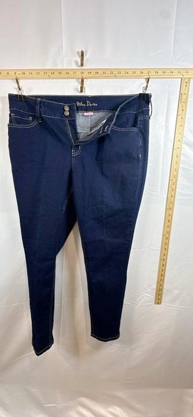 NWOT Blue Desire Curvy Skinny Jeans Womens 16W Dark Wash Stretch Denim Plus Size